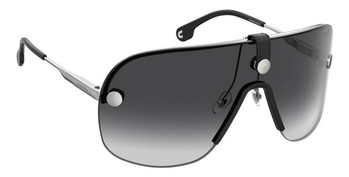 Imagen 3 de 3 de Anteojos de sol Carrera Epica II One size con marco de metal color paladio, lente gris botella de nailon degradada, varilla paladio de metal/injected - CA 203375