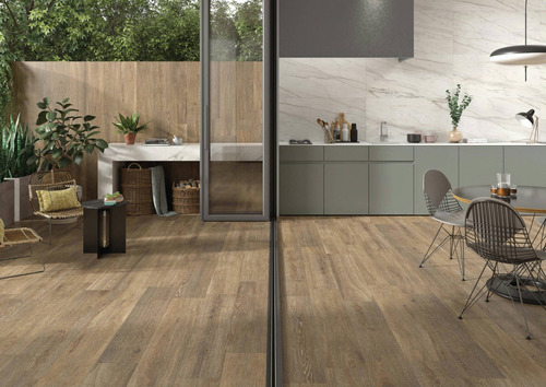 Pura Porcelanato Tacora Brown-oscuro 15x90  Tipo Madera