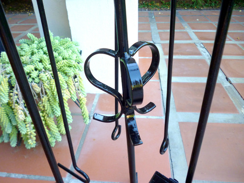Accesorios Herramientas Para Chimenea Hogar Salamandra Negro
