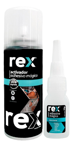  Adhesivo Mágico 100 Gr Con Spray Activador 400 Ml Rex