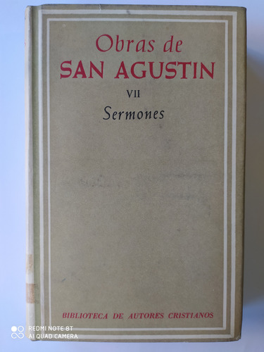 Obras San Agustín 7 Sermones / Biblioteca Autores Cristianos (Usado)