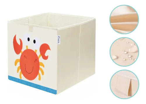 Caja Organizador Juguetes Ropa Infantil Kivara Cangrejo Multicolor