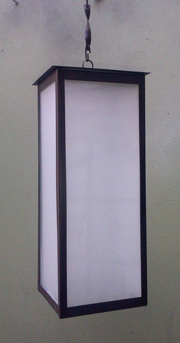 Imagen 3 de 4 de Lampara Farol Techo Colgante 1 Luz Minimalista M2012
