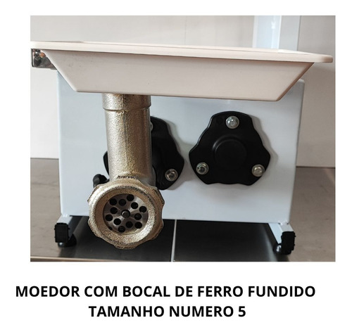 Mini Serra Fita Mesa Móvel Com Moedor Carne Boca 5 Bja-150