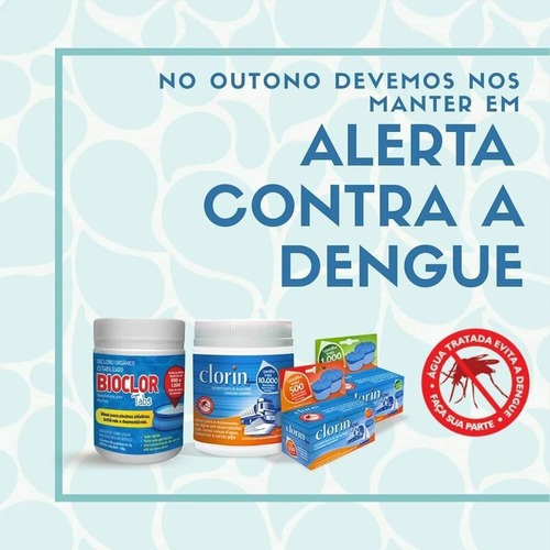 Cloro Clorin Para 10.000 L D'água Embalagem Com 25 Pastilhas