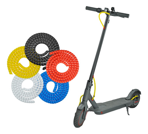 (r) Protector De Cable De Tubo En Espiral Para Scooter, Líne