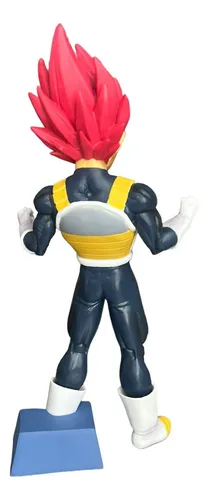 Figura Vegeta Fase Dios Rojo 14 Cm - Dragon Ball