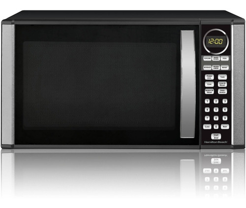Microondas Hamilton Beach 30 Lts 1000w Cromado Acero Inox