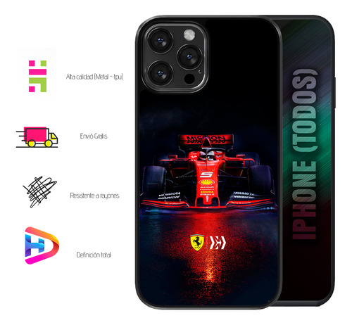 Funda + Dos Micas Para Iphone (todos) De Ferraari F 1 Iphone 12 Pro Max