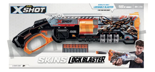 Lancador Xshot Skin Lockable Blaster 16 Dardos 