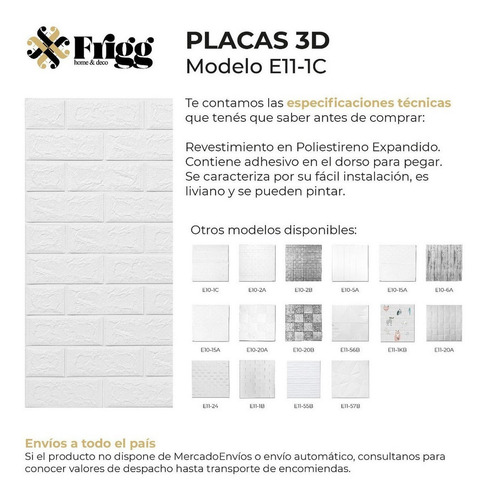 Imagen 3 de 9 de Pack X6u Paneles Decorativos Autoadhesivos 3d Wall Panel