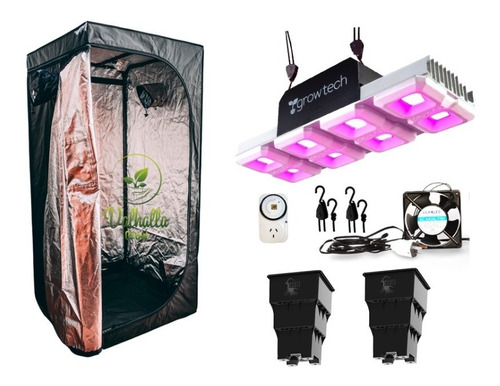 Kit Completo Cultivo Indoor 80x80x160 Growtech 400w Valhalla