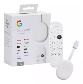 Google Chromecast 4 Hd 8gb Branco 4ª Geração De Voz Hd 8gb