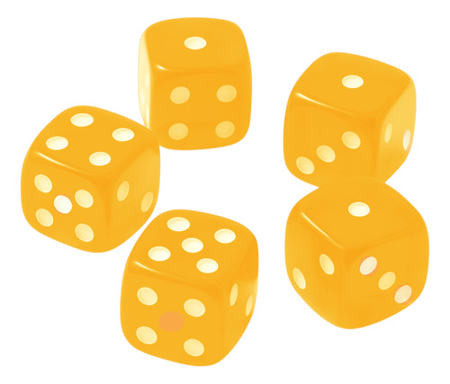 Dados D6 14mm Acrílico Transparente Set 5 Un Rpg D&d Wargame