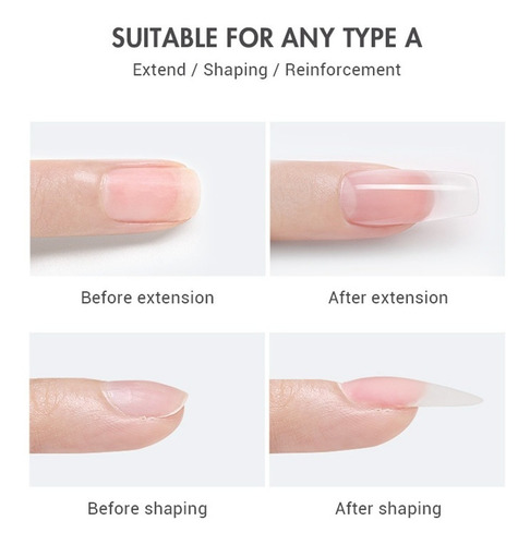 Gel X&d Nude Para Unhas Led Uv 56gr Poligel Xed Natural