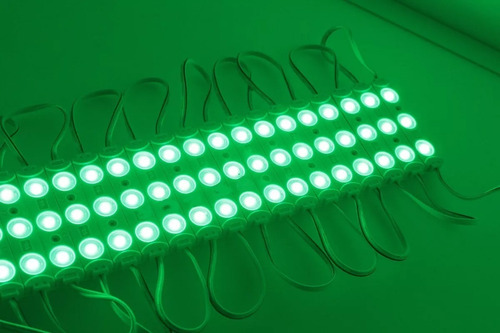 Imagen 3 de 9 de Modulos 2835 Led Verde Ip65 L Exterior 12v Ideal Cartel