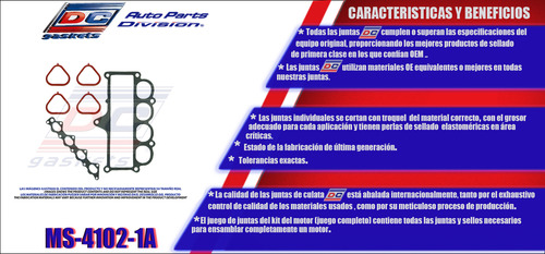 Junta Multiple Admision Para Chev Aveo - Pontiac G3 L4 1.6 1