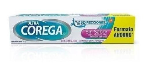 Corega Crema Sin Sabor 70gr 