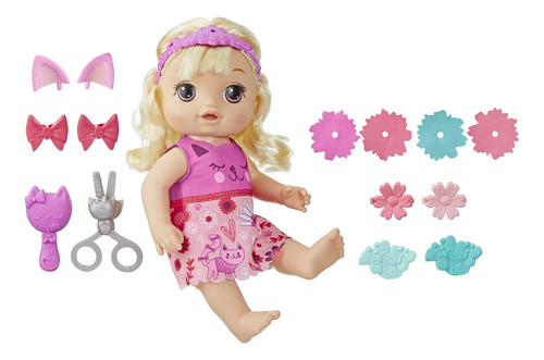 Baby Alive Snip Ân Style Baby Blonde Hair Talking Doll Con.