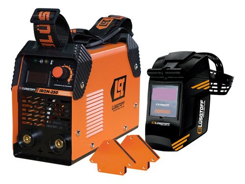 Kit Set Soldadora Inverter + 2 Escuadras Máscara Megairon250