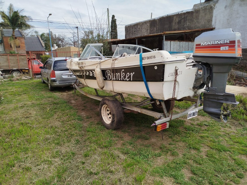 Vendo O Permuto Lancha Bunker 550 Motor Mariner Año 1999