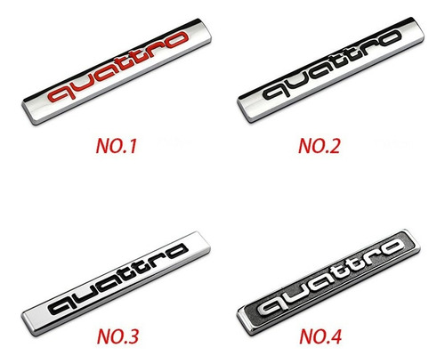 Tz Adhesivo Corporal Con Logo Quattro Para Audi A3 A4 A5 A6