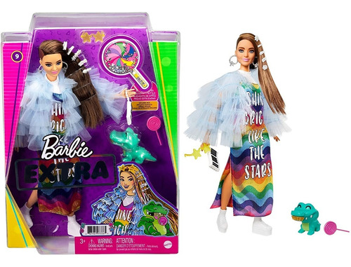 Muñeca Barbie Extra Con Accesorios Mattel