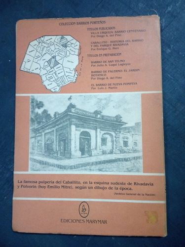Caballito. Historia Del Barrio. Herz (1988/105 Pág.). (Usado)
