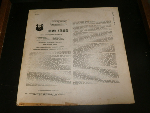 Lp Valsas Favoritas De Strauss E Overtures, Disco Vinil (Usado)