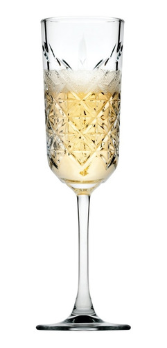 Juego De 4 Copas Champagne De Vidrio Timeless Pasabahce 