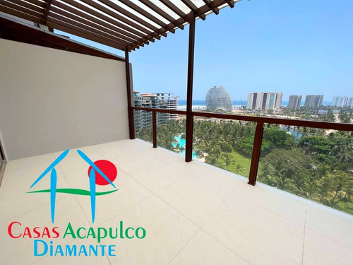 Imagen 8 de 30 de Cad La Isla Fiji T 12. Terraza Con Pérgola Y Vista Al Mar