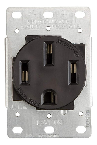 279-s00 50 A, 125/250 V, Nema 14-50r, 3p, 4w, Receptác...