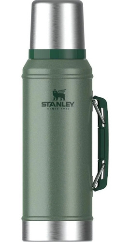 Termo Stanley Classic 950 Ml Verde C/ Pico Cebador Y Manija