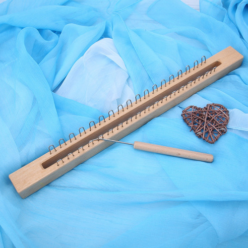 Herramienta De Tejer De Lana Rectangular, Telar De Madera A