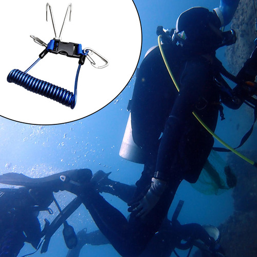 Scuba Diving Reefs Hooks Accesorio Seguro Liberación Azul