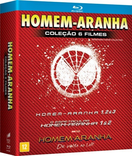 Blu Ray Coleção Homem Aranha - 6 Filmes - Dub/leg, Lacrado