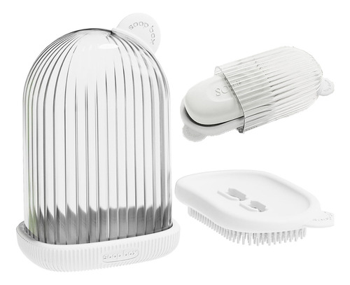 ;= Jabonera De Viaje O Gym Con Tapa Drenable Portable Anti