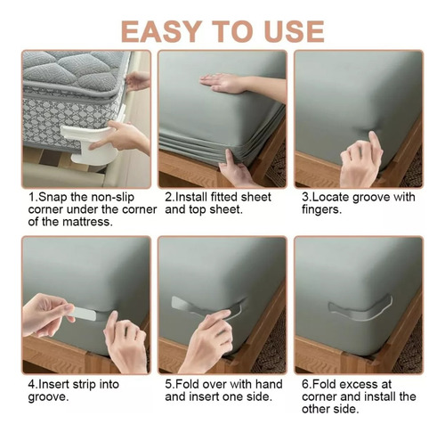 Soporte Para Sábanas Para Fijar Una Cama Individual, Antides