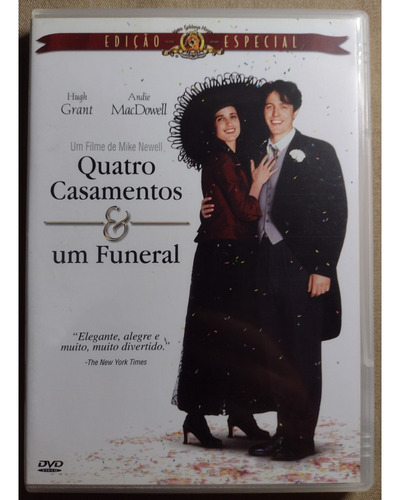 Dvd Quatro Casamentos E Um Funeral - Hugh Grant