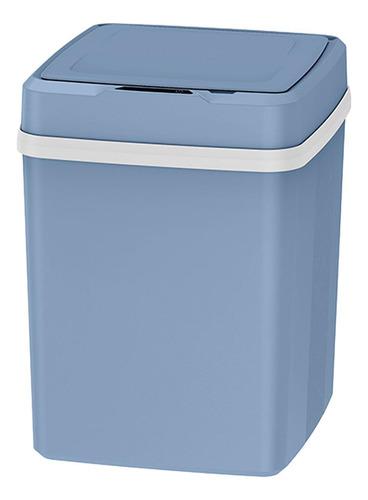 Papelera Automática De 12 Litros, Cesta De Basura Azul