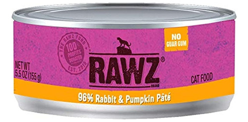 Rawz Conejo Y Calabaza Pate Cat Food 24 X 5.5 Oz
