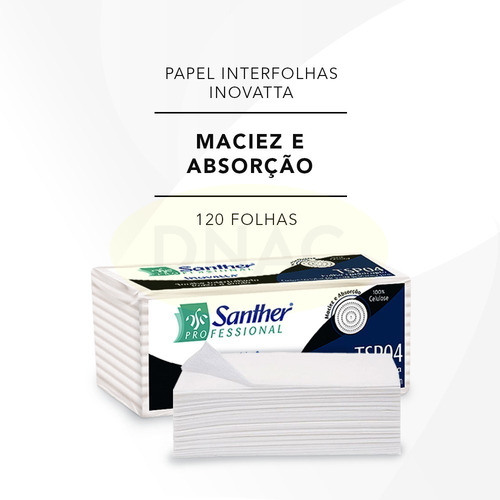 Papel toalha Santher