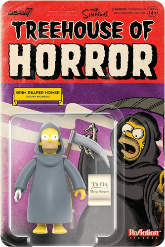 Super7 The Simpsons Treehouse Of Horror Grim Reaper Homer