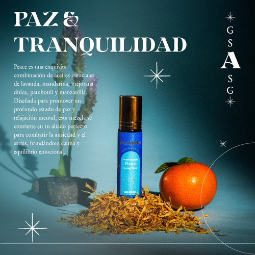 Mezcla De Aceites Esenciales Peace, 10 Ml Agartha