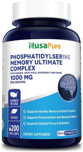 Phosphatidylserine Memory Ultimate Complex 1000mg Por Porció