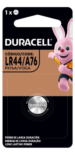 Duracell Pila Tipo Botón Lr44 A76 Ag13 