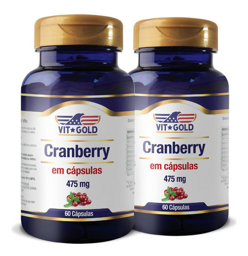 Cranberry Vitgold Kit 2x Com 60 Cápsulas