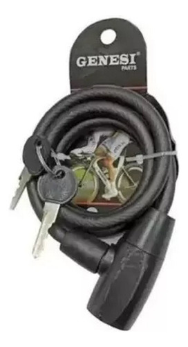 Cadeado Trava Com Chave P Bicicleta Moto Anti Furto 9x100cm
