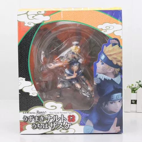 Boneco Sasuke Classico Não Articulado - Sasuke 18cm Naruto Classico  Colecionável Figure Action