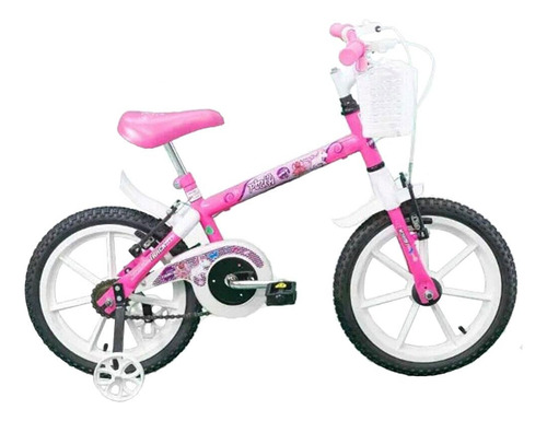 Bicicletatrack & Bikes Pinky Infantil, Aro 16, Rosa